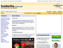 Tablet Screenshot of isabella.com.au